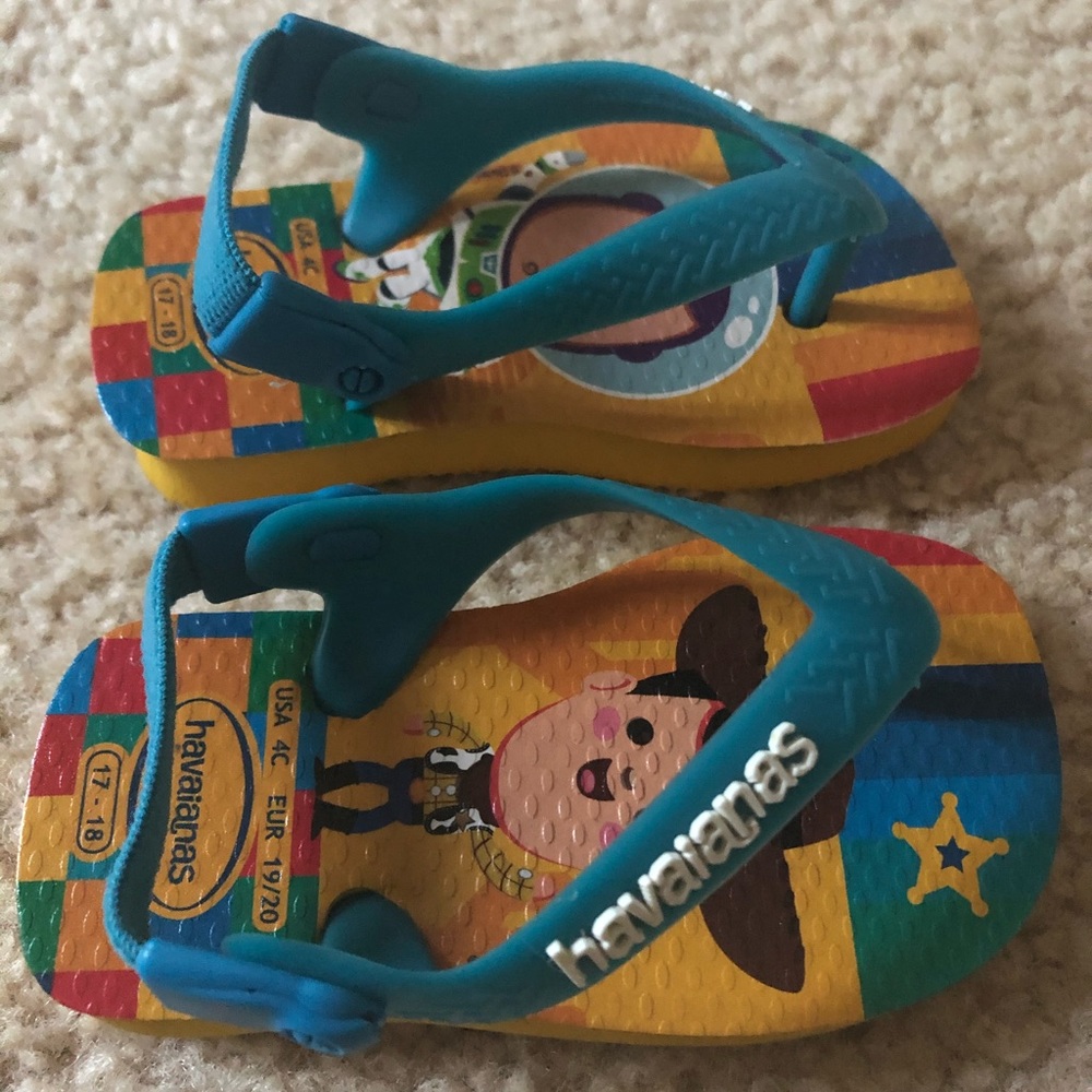 Havaianas Toy Story Toddler Sandals Sz 4